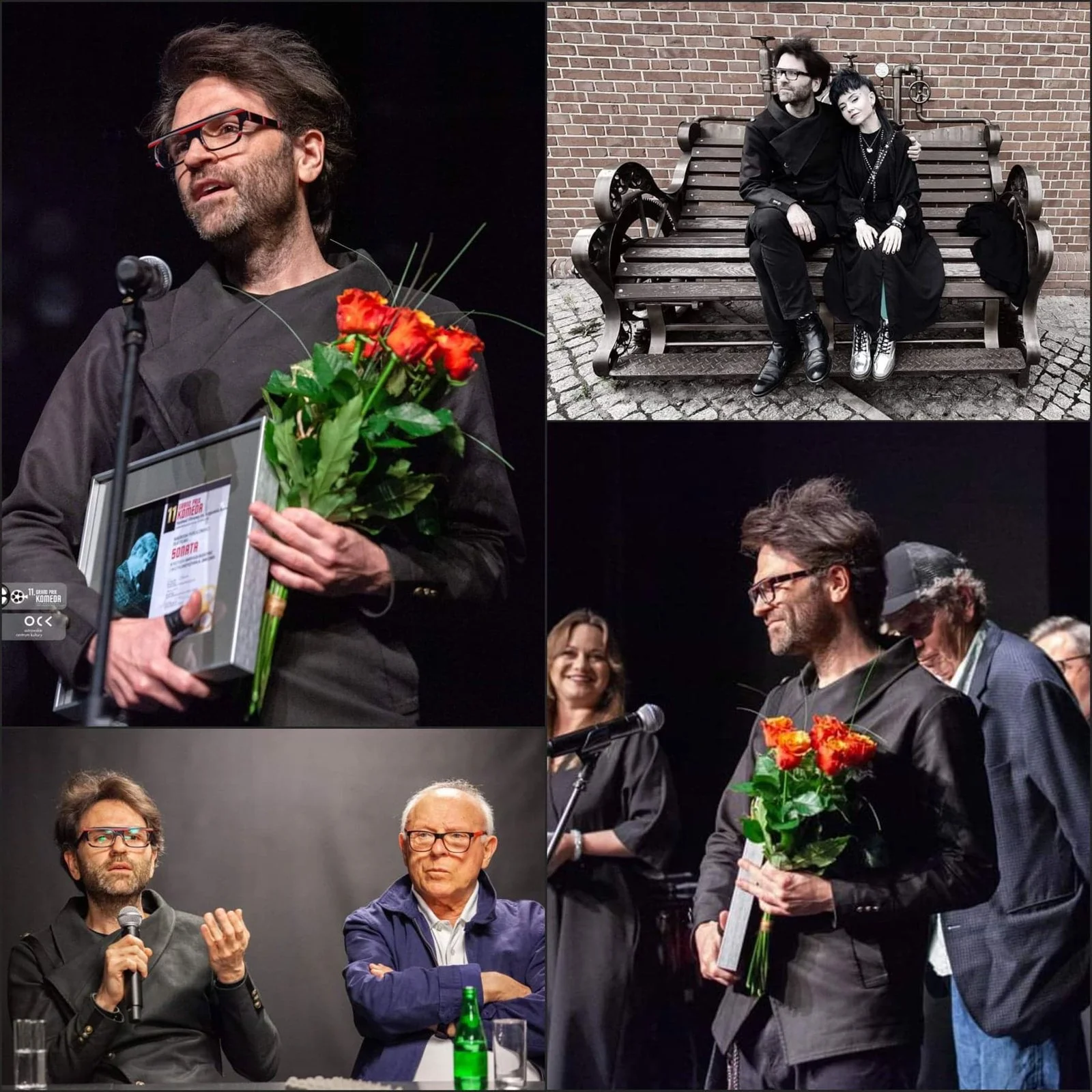 Receiving the Grand Prix Komeda award for Sonata