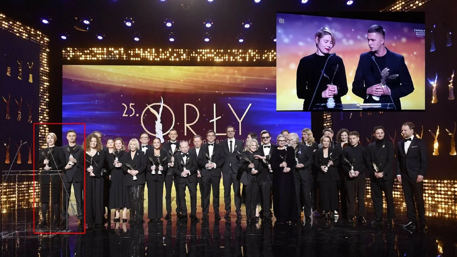 The Pawnshop cast and crew at the Polish Film Awards (Orły)