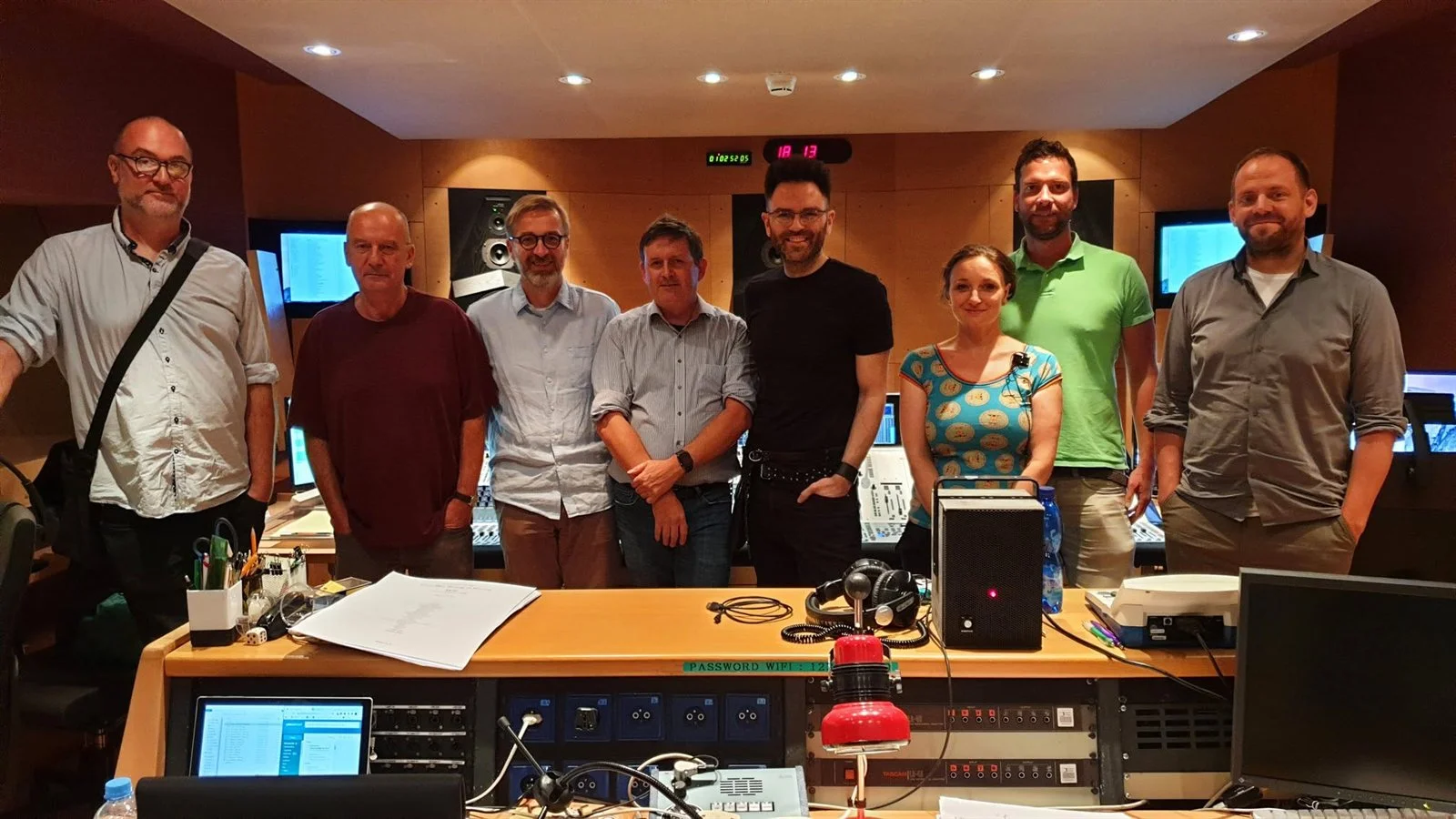 Krzysztof A. Janczak at a recording session